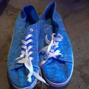 Blue shoes